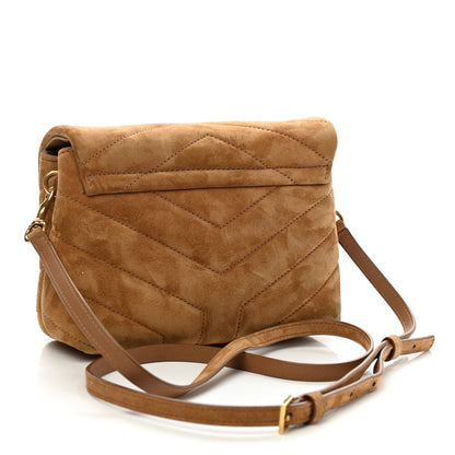 Saint Laurent Suede Toy Loulou Shoulder Bag Cinnamon 3 of 13