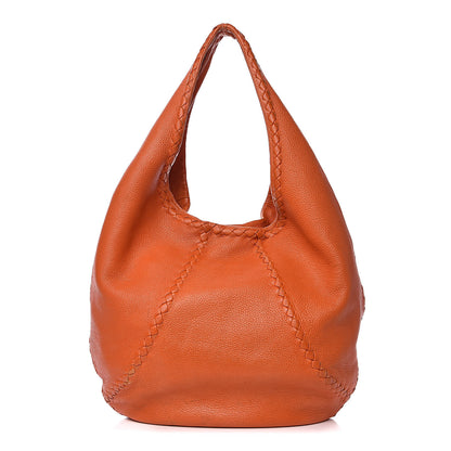 Bottega Veneta Cervo Deerskin Large Hobo Tangerine 1 of 19