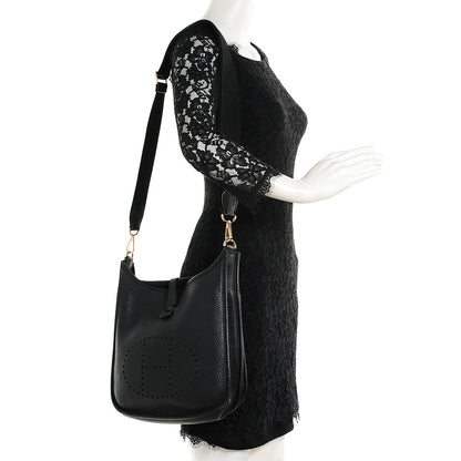 Hermes Taurillon Clemence Evelyne III PM Black 2 of 14