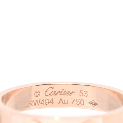 Cartier 18K Pink Gold 3.5mm LOVE Wedding Band Ring 53 6.5 4 of 4