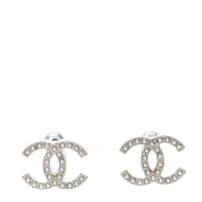 Chanel Pearl CC Earrings Gold 1 of 5