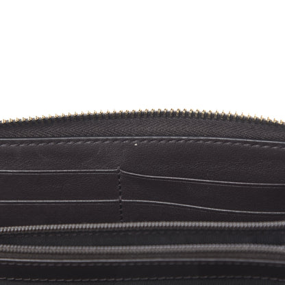 Gucci Monogram Margaux Calfskin Sukey Zip Around Wallet Beige Ebony Cocoa 8 of 13