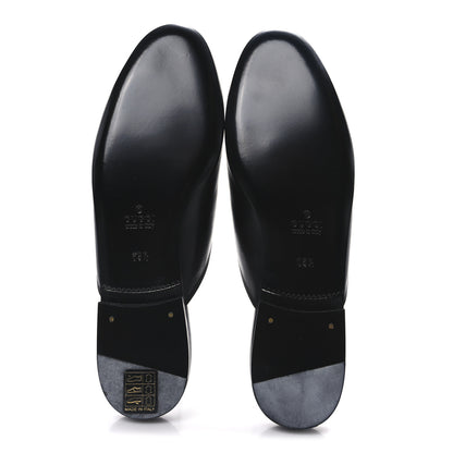 Gucci Malaga Kid Crystal Embroidered Womens Princetown Slippers 36.5 Black 6 of 9