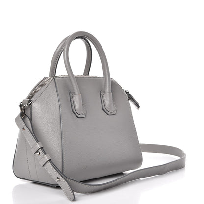 Givenchy Sugar Goatskin Mini Antigona Pearl Grey 3 of 13