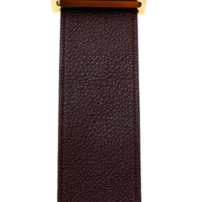 Louis Vuitton Vernis LV Facettes Belt 80 32 Rouge Fauviste 5 of 7