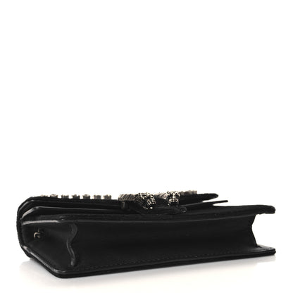 Gucci Velvet Crystal Super Mini Dionysus Shoulder Bag Black 4 of 10