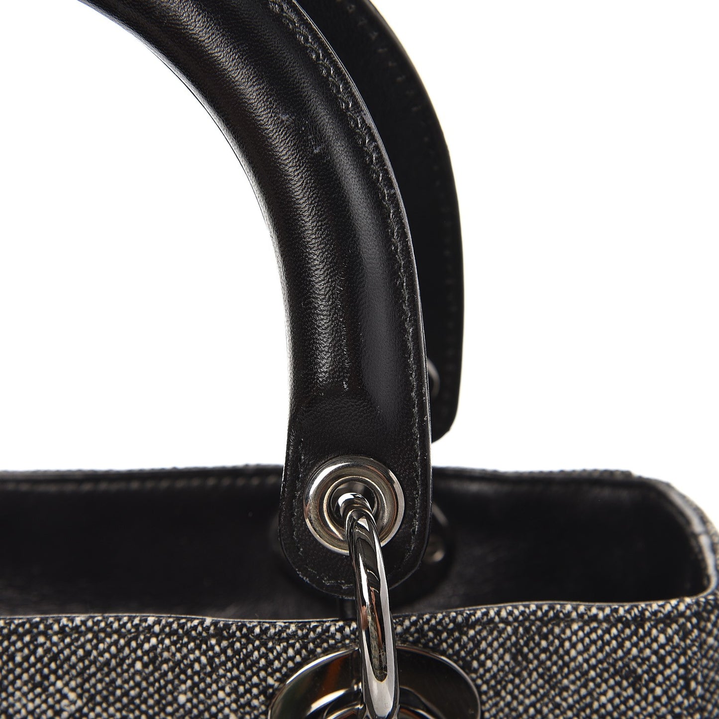 Tweed Medium Lady Dior Black
