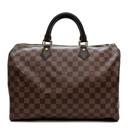 Louis Vuitton Damier Ebene Speedy 35 1 of 9