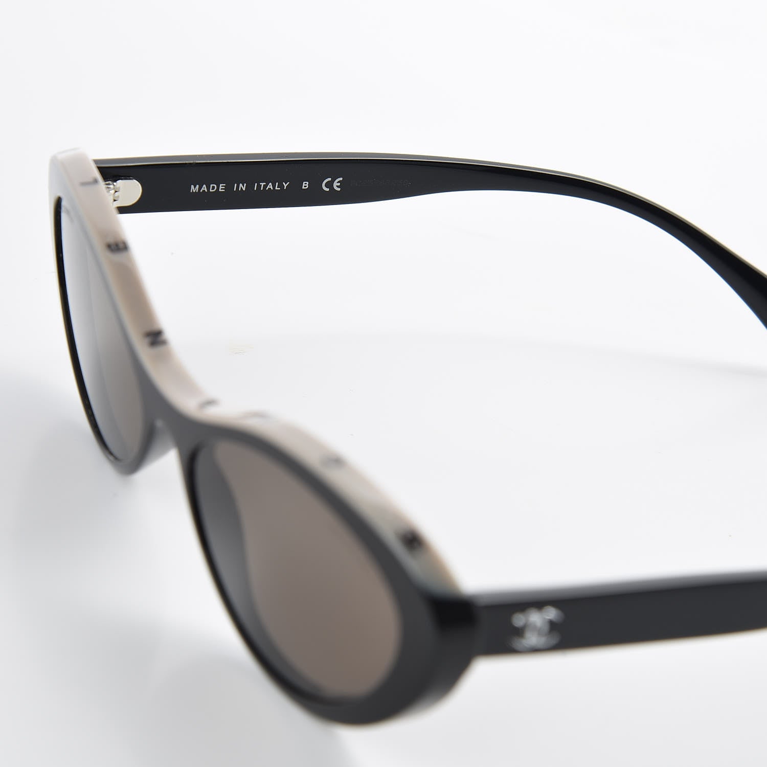 Chanel Acetate Oval Sunglasses 5416 Black 5 of 9