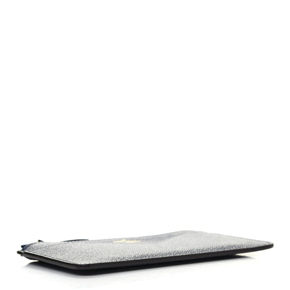 Louis Vuitton Calfskin Jeanne Wallet Zippered Insert Dark Blue 3 of 4