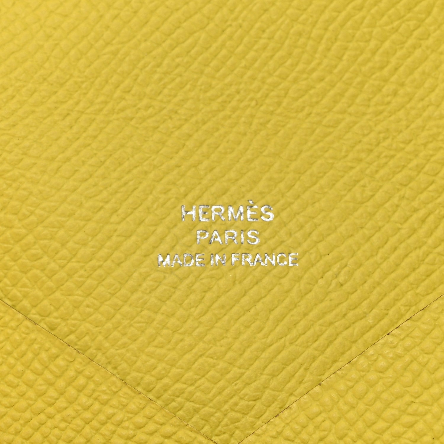 Hermes Epsom Calvi Card Case Lime 6 of 8