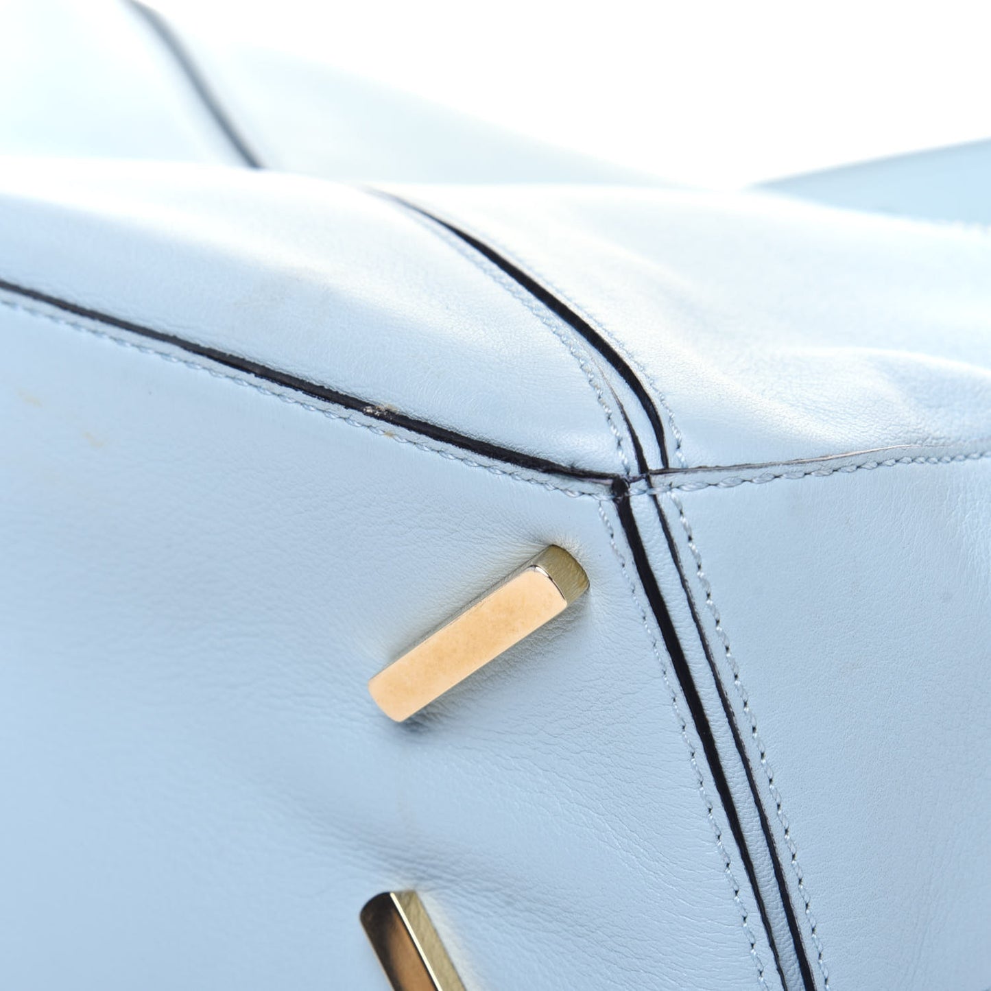 Calfskin Small Puzzle Bag Aqua