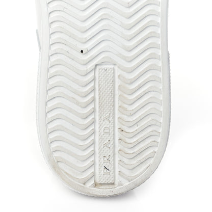 Prada Vitello Soft Logo Low Top Sneakers 38 White 7 of 10