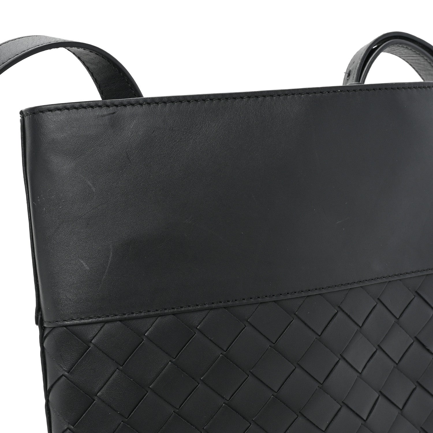 Bottega Veneta Nappa Intrecciato VN Crossbody Messenger Bag Black 10 of 10
