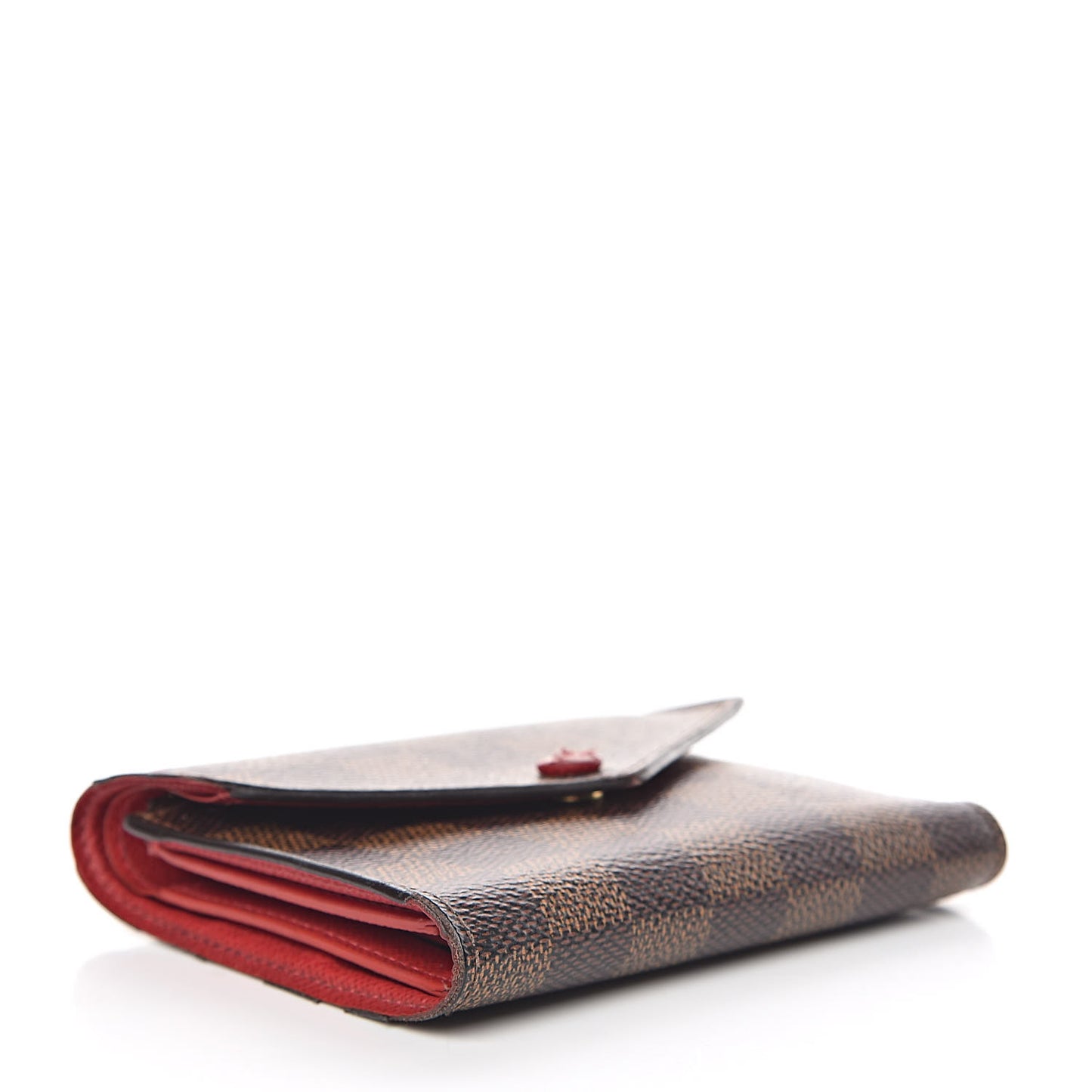 Damier Ebene Victorine Wallet Red