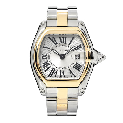 Cartier Stainless Steel 18K Yellow Gold 31mm Roadster Quartz Watch 1 of 9