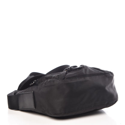 Prada Tessuto Nylon Single Buckle Messenger Bag Black 4 of 9