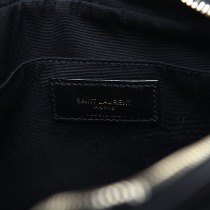Saint Laurent Calfskin Matelasse Monogram Lou Camera Bag Black 8 of 17