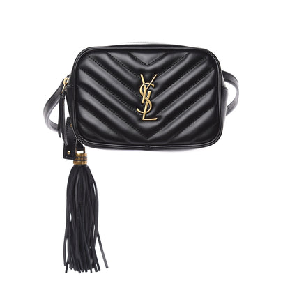 Saint Laurent Calfskin Matelasse Monogram Lou Belt Bag Black 1 of 9