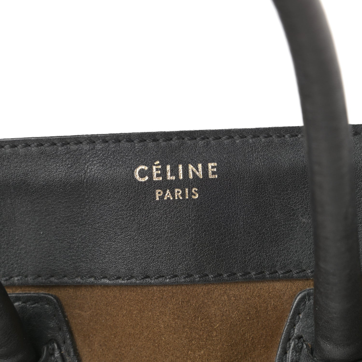 Celine Smooth Calfskin Suede Micro Luggage Olive 6 of 19