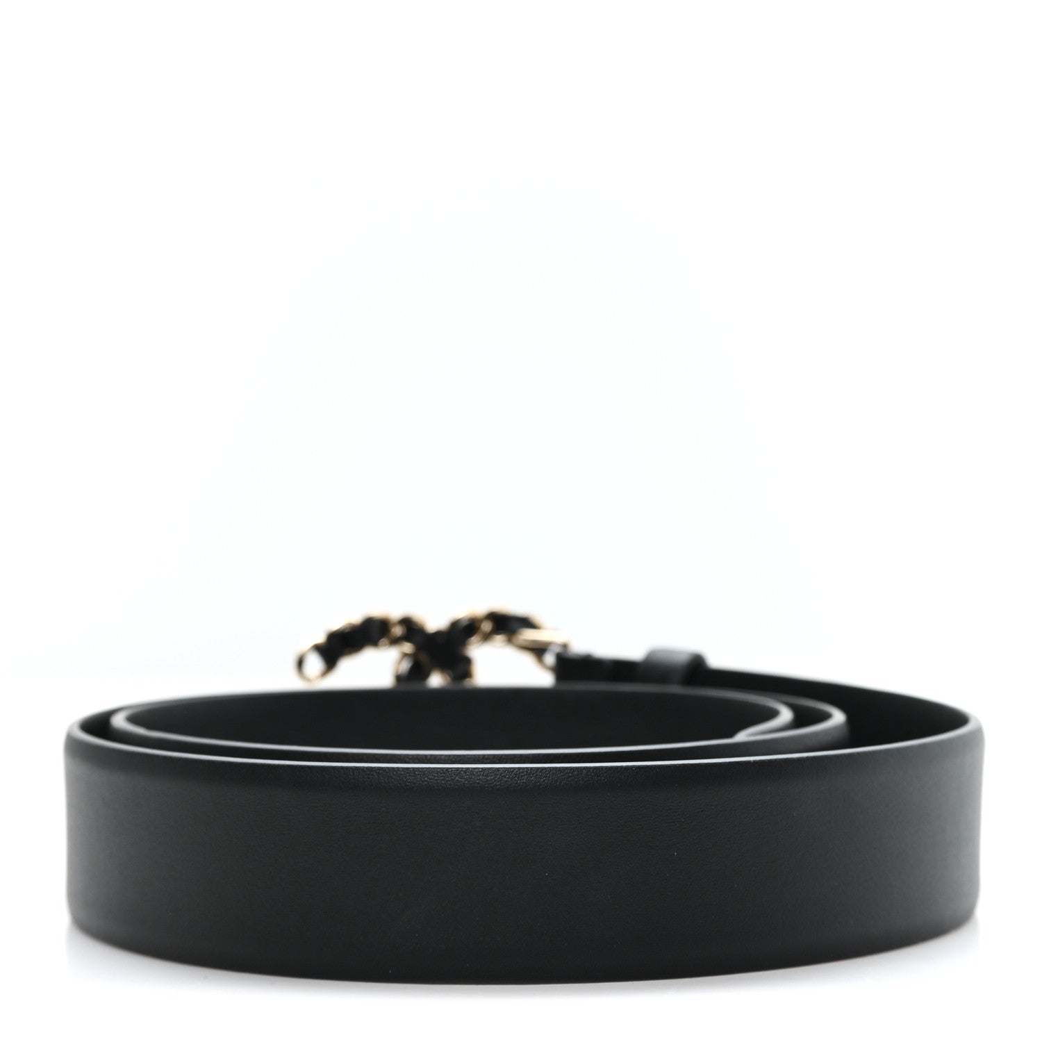 Chanel Calfskin CC Chain Belt 85 34 Black 2 of 6