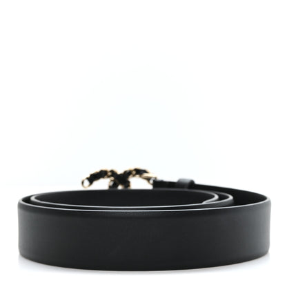Chanel Calfskin CC Chain Belt 85 34 Black 2 of 6