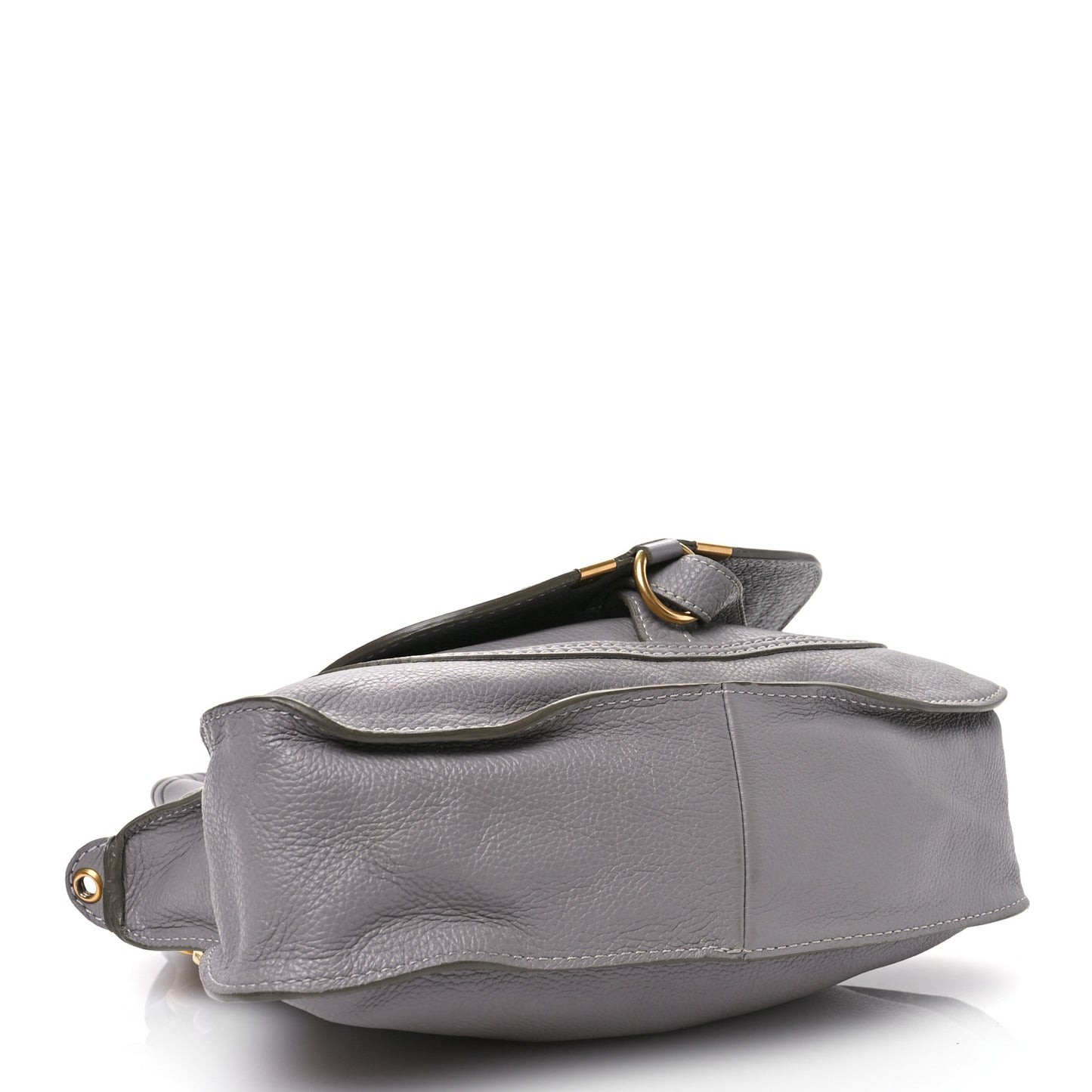 Calfskin Small Marcie Satchel Cashmere Grey