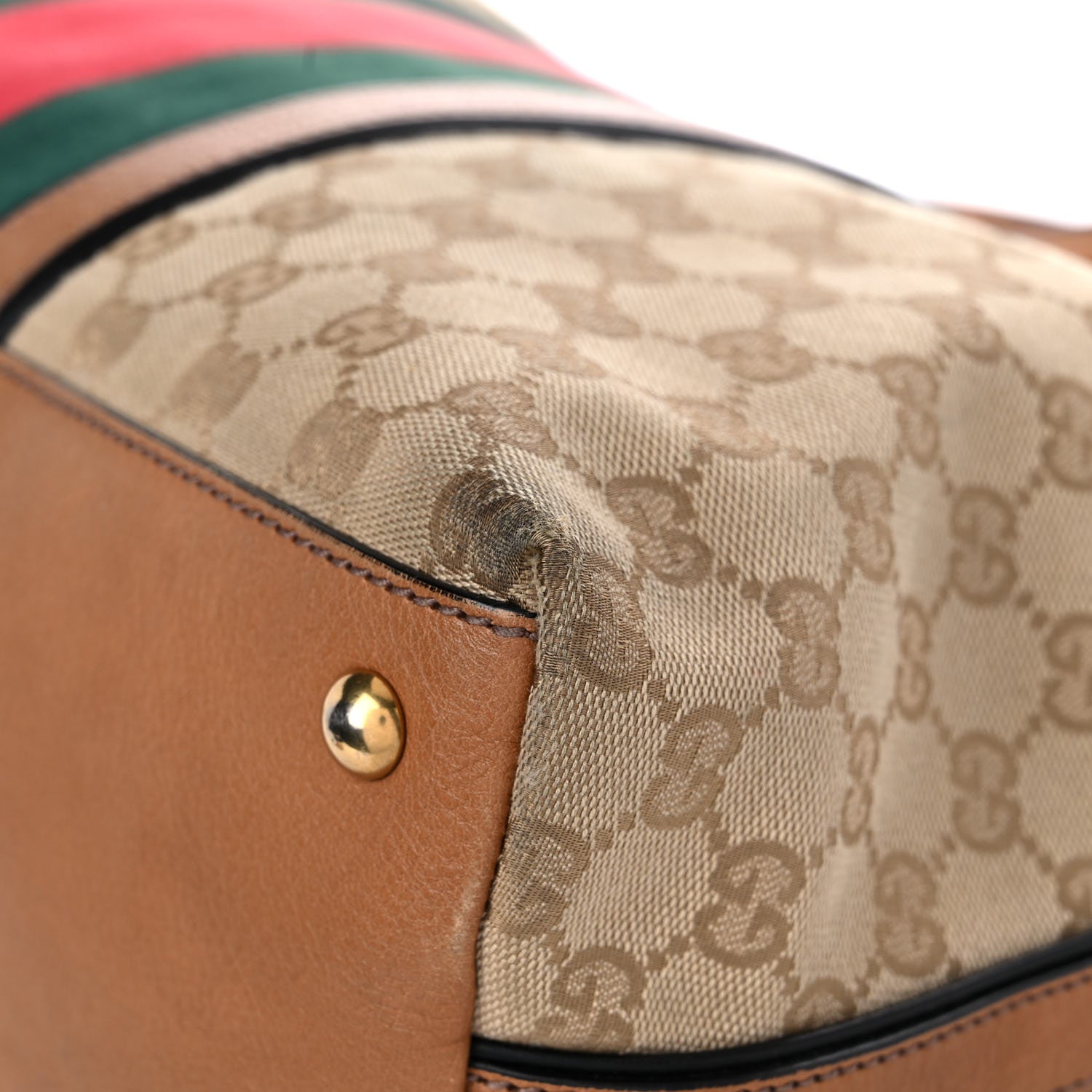 Gucci Monogram Web Medium Rania Top Handle Bag Sand 11 of 30