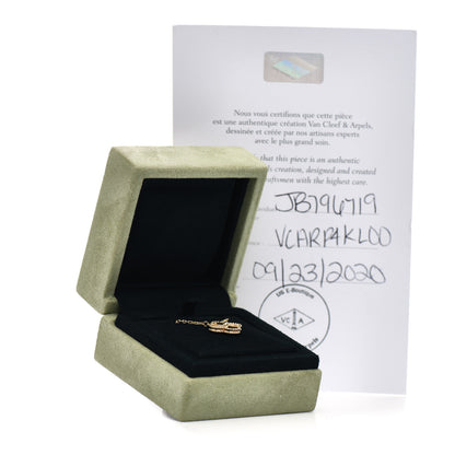 Van Cleef & Arpels 18K Yellow Gold Guilloche Vintage Alhambra Pendant Necklace 5 of 5