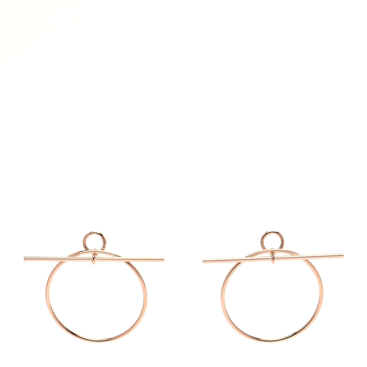 18K Rose Gold MM Loop Earrings