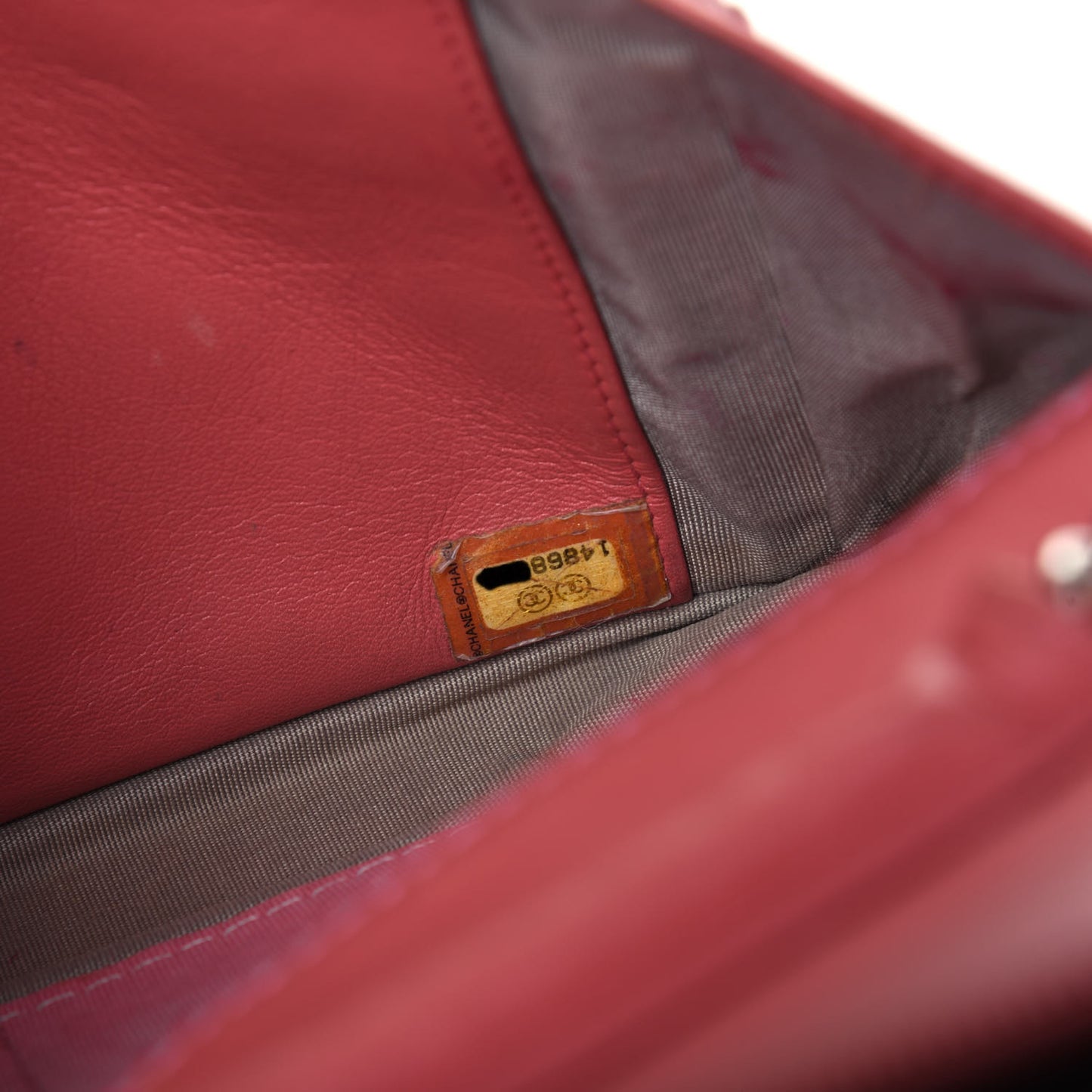 Patent Quilted Brilliant Wallet On Chain WOC Pink