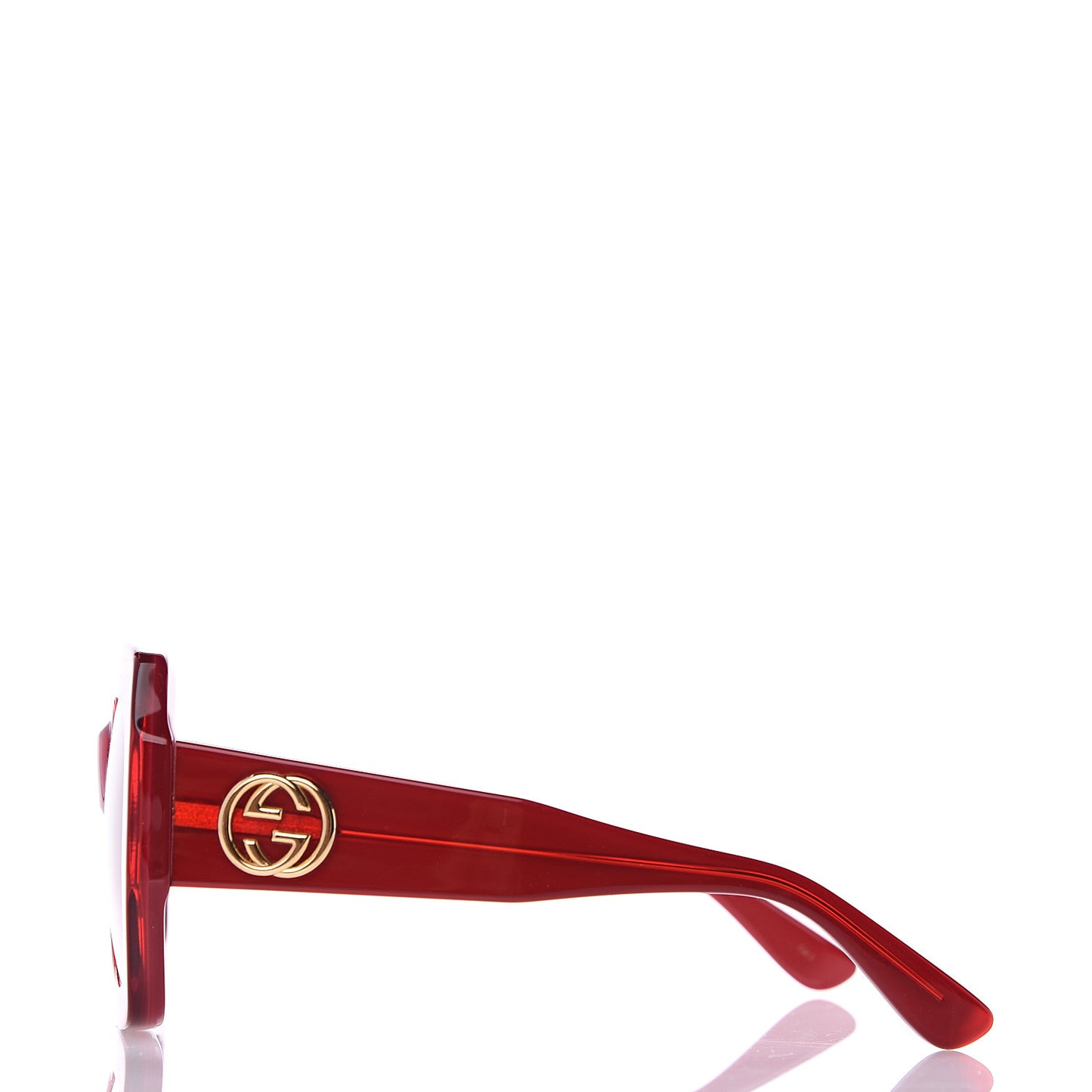 Square Web Frame GG0178S Sunglasses Red