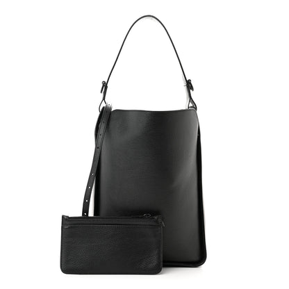 Balenciaga Calfskin Logo Embossed Small Tool 2.0 North-South Tote Black 1 of 12