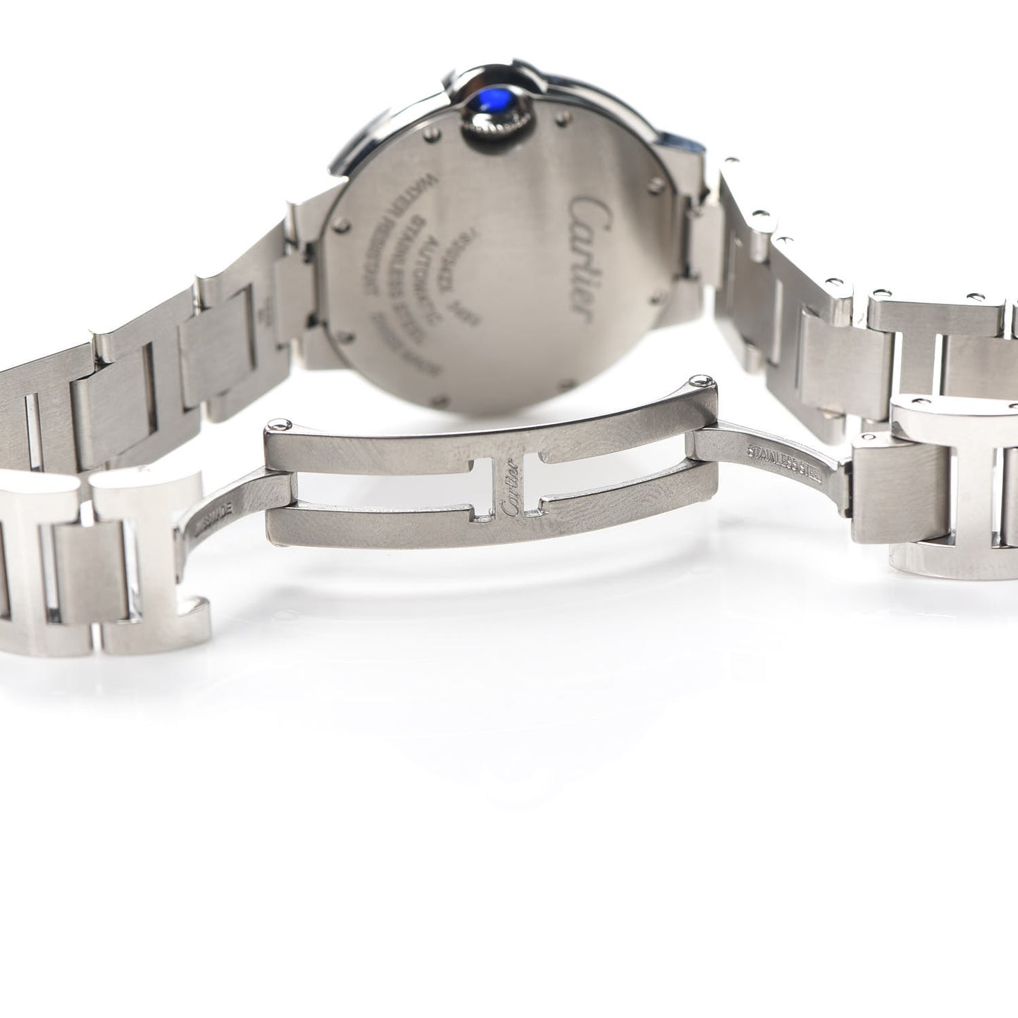 Stainless Steel Diamond 33mm Ballon Bleu De Cartier Automatic Watch
