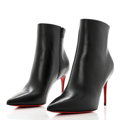 Christian Louboutin Calfskin Booty Ankle Boots 40.5 Black 3 of 8