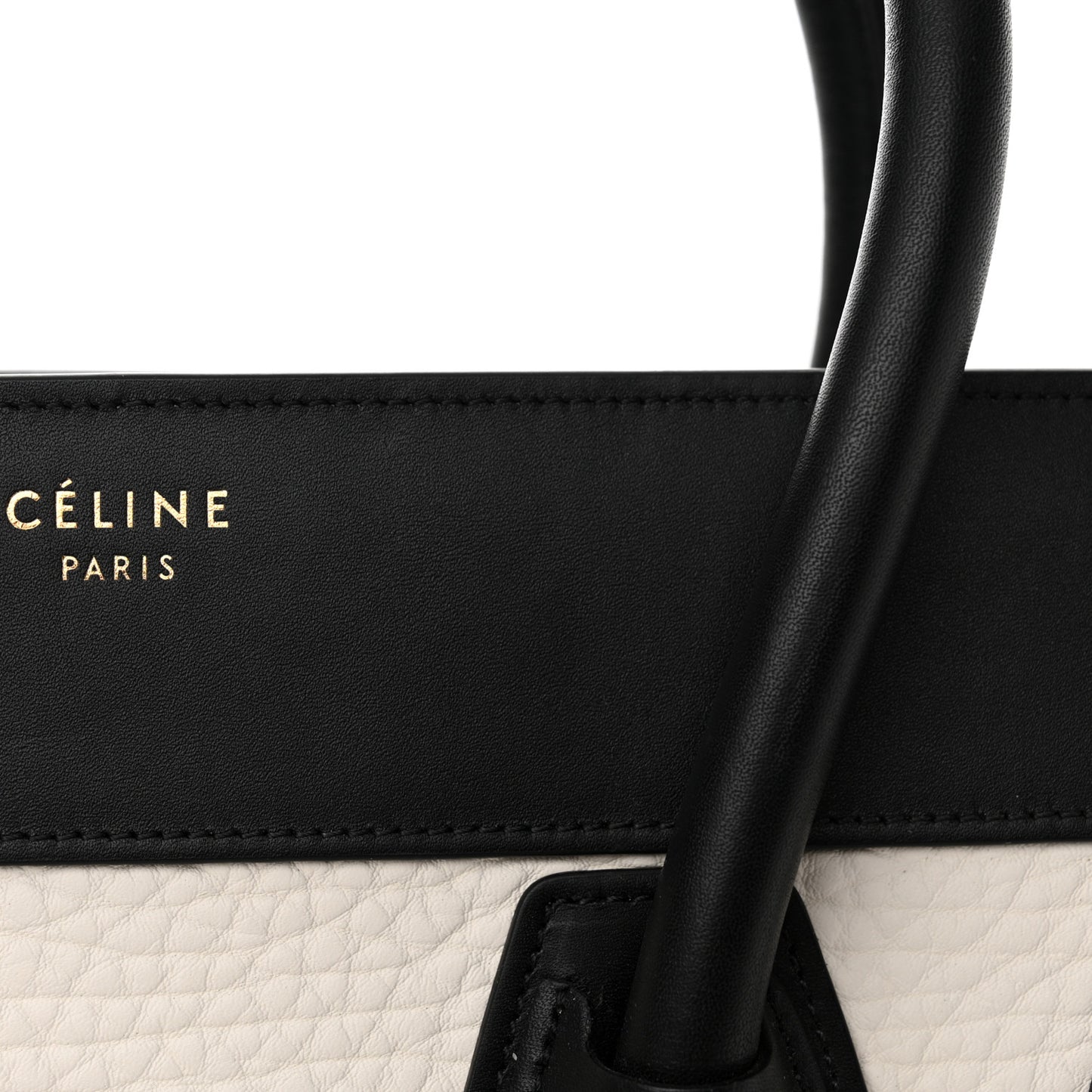 Bullhide Calfskin Nubuck Mini Bi-Color Luggage Black White