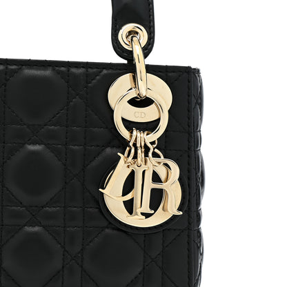 Christian Dior Lambskin Cannage Mini Lady Dior Black 8 of 13