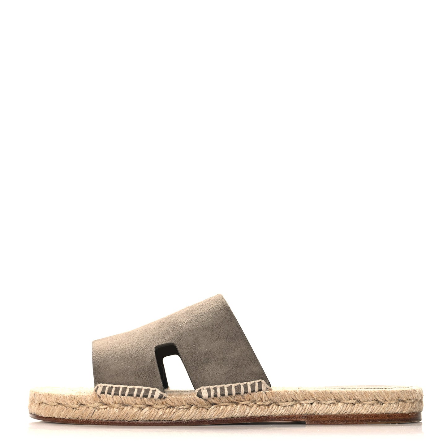 Suede Goatskin Mens Antigua Espadrille Sandals 44 Beige Sable