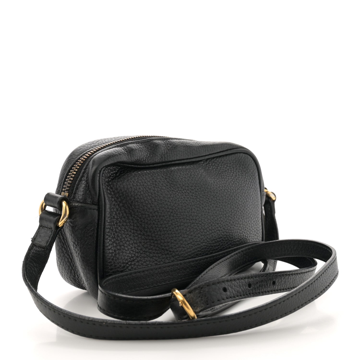 Gucci Pebbled Calfskin Mini Soho Disco Bag Black 3 of 13