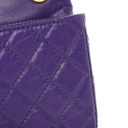 Chanel Aged Calfskin Quilted 2.55 Reissue Mini Flap Purple 10 of 10