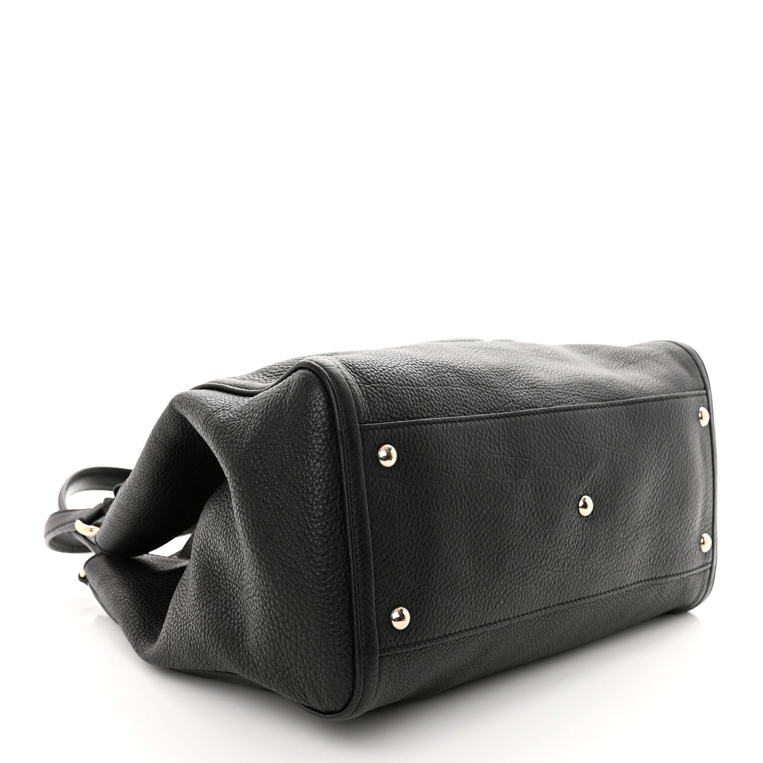 Gucci Pebbled Calfskin Medium Soho Shoulder Bag Black 4 of 13