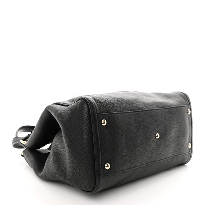 Gucci Pebbled Calfskin Medium Soho Shoulder Bag Black 4 of 13