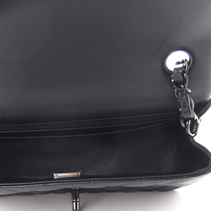 Chanel Lambskin Quilted Mini Rectangular Flap So Black 4 of 8
