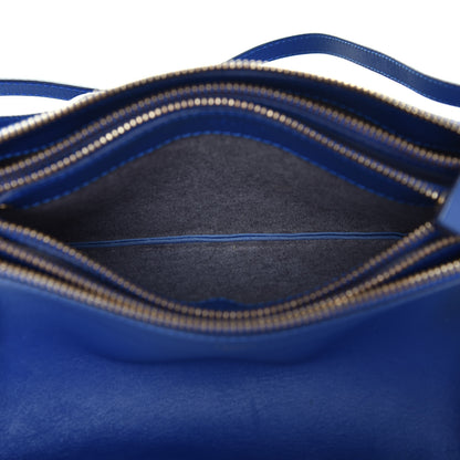 Celine Lambskin Small Trio Crossbody Bag Electric Blue 5 of 11