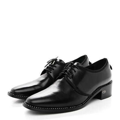 Christian Dior Glazed Calfskin Tomboy Lace Up 38 Black 3 of 15