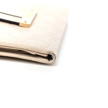 Gucci Guccissima Ladies Web Long Wallet Off White 8 of 9