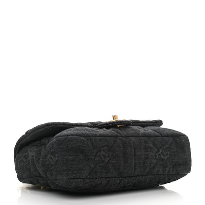 Chanel Denim Quilted Medium Funky Town Flap Black 4 of 10
