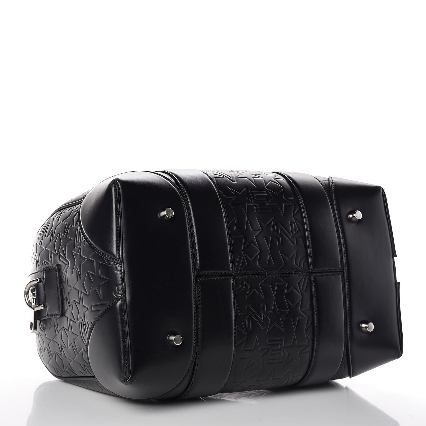 Calfskin Star Embossed Medium Lucrezia Black