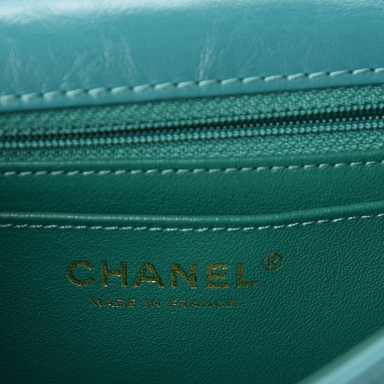 Chanel Aged Calfskin Quilted 2.55 Reissue Mini Flap Green 6 of 10