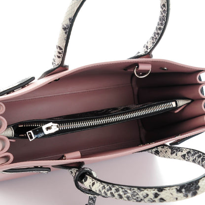 Saint Laurent Calfskin Embossed Python Baby Sac De Jour Powder Pink 5 of 7